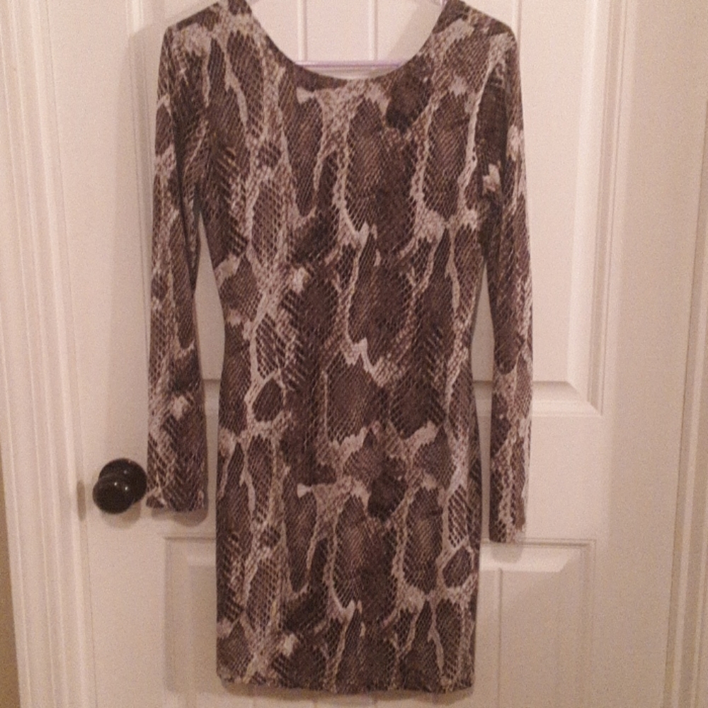 MISSES DRESS/SIZE SMALL/SNAKE PRINT